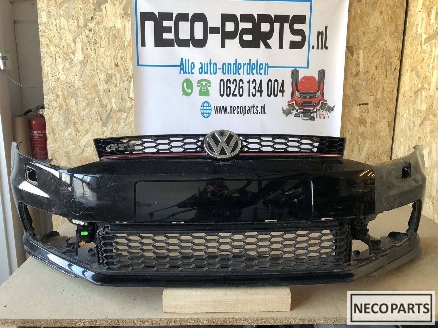 Vw polo 6C Gti bumper voorbumper grill 2013-2017 origineel, -, Voor, -, Bumper