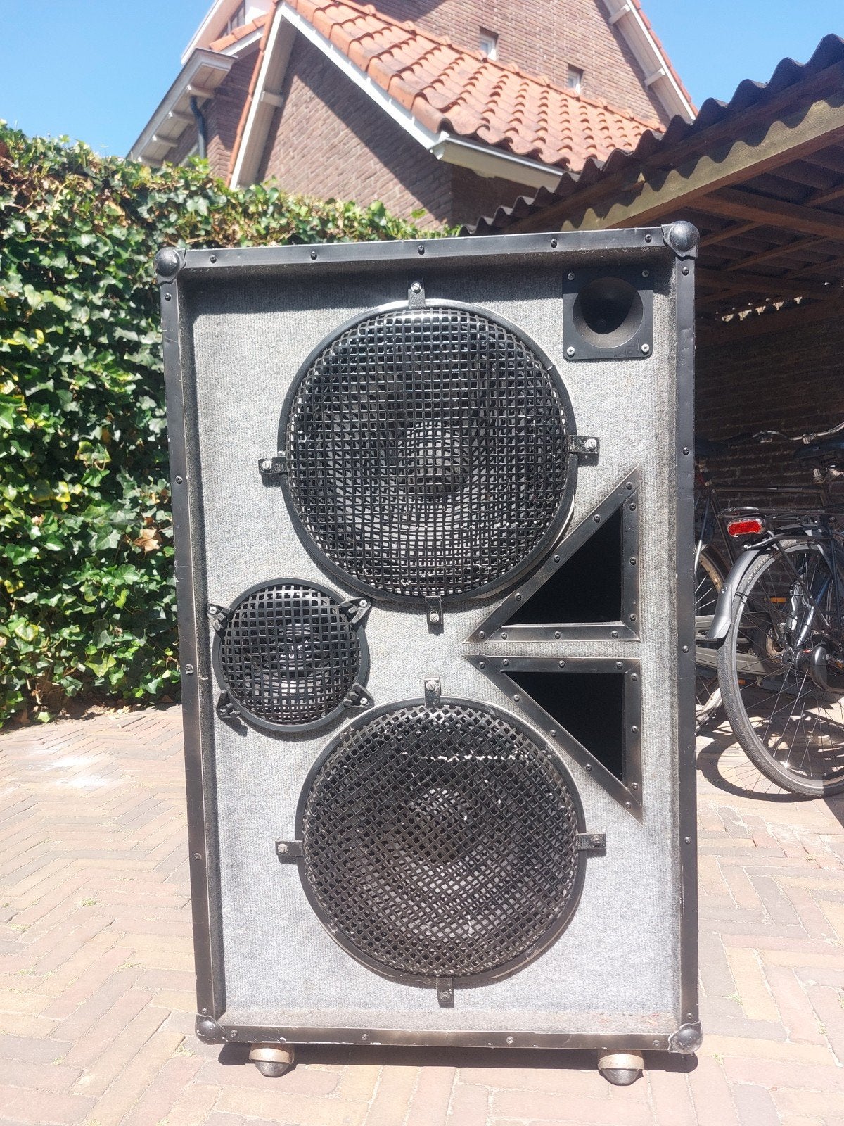 Peavey 2x15 bascabinet (custom behuizing), Muziek en Instrumenten, Versterkers | Bas en Gitaar, Ophalen, Gebruikt, 100 watt of meer