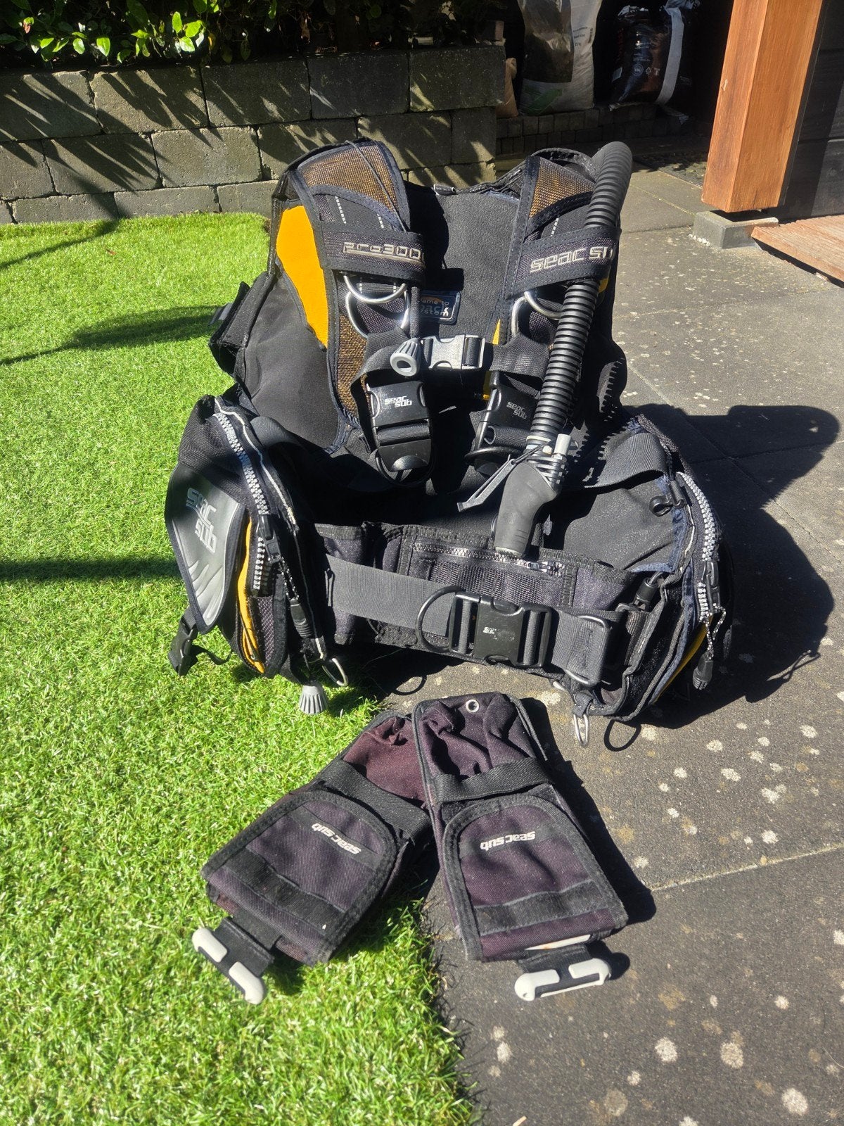 Seac Sub trimvest XS met loodpockets - Gebruikt, Watersport en Boten, Ophalen of Verzenden, Gebruikt, Trimvest of Wing