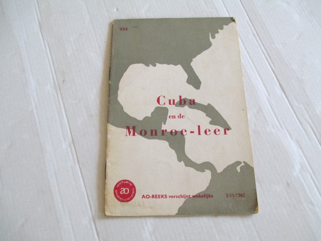 ao boekje cuba en de monroe-leer, Ophalen of Verzenden, Gelezen, Overige gebieden