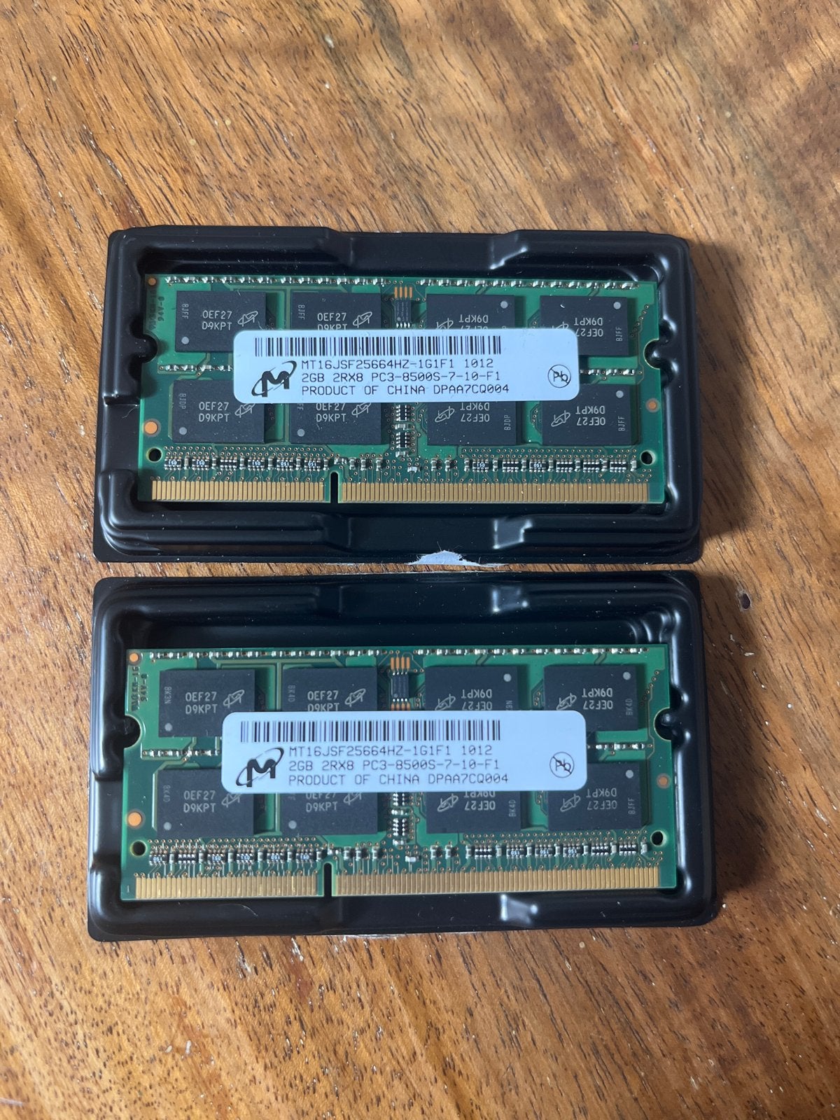 Micron 2GB DDR3 SO-DIMM PC3-8500S Laptop Geheugen, Gebruikt, DDR3, Ophalen of Verzenden, 2 GB