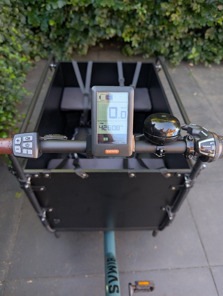 Bimas Bakfiets, 4 kinderen of meer, Gebruikt, Elektrisch, Schijfrem