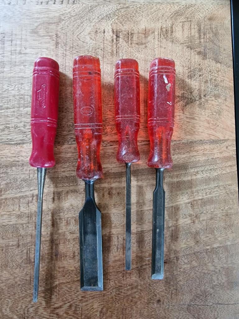 Nooitgedacht Houtbeitels., Doe-het-zelf en Verbouw, Gereedschap | Handgereedschap, Ophalen of Verzenden, Gebruikt