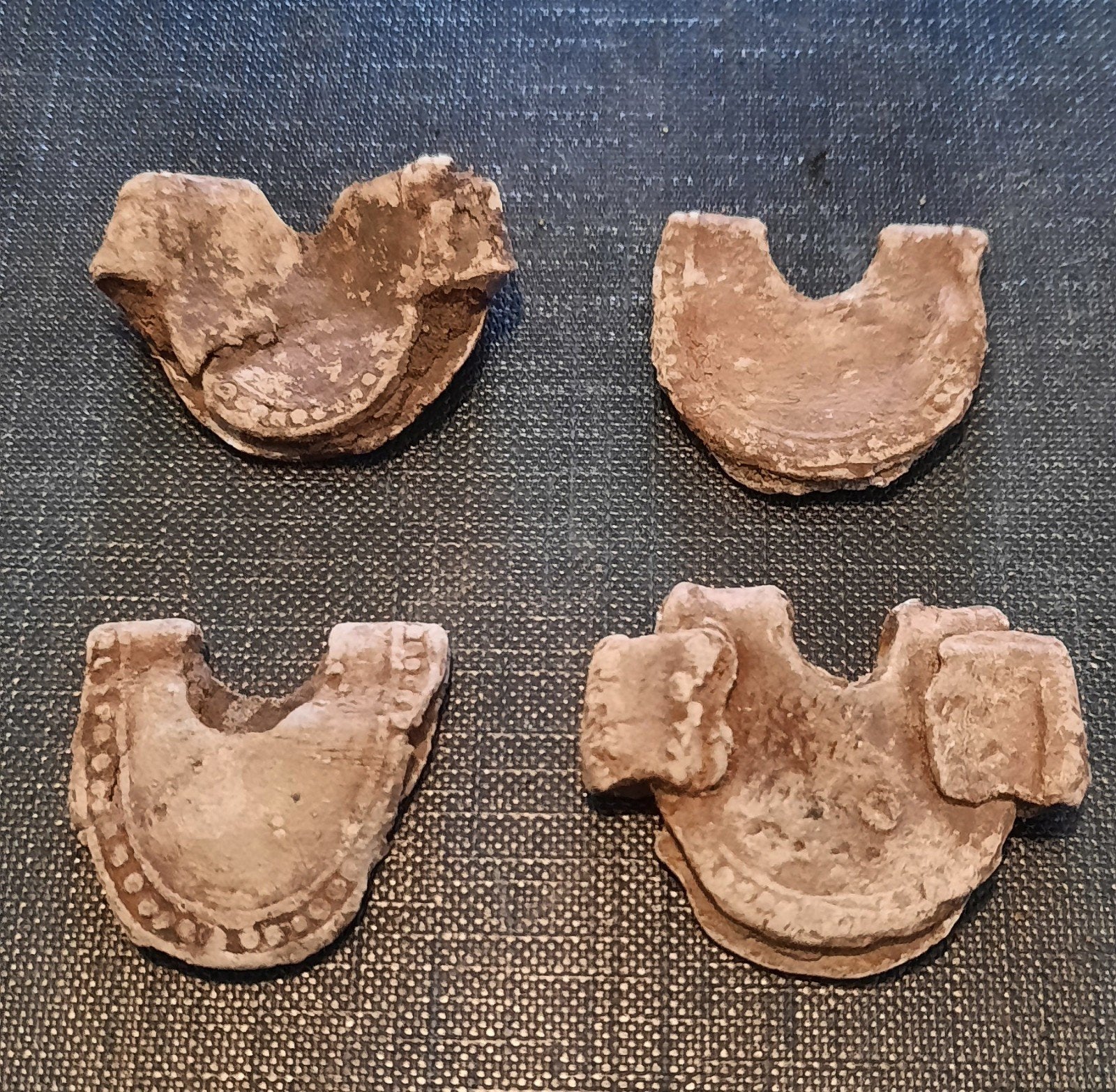 4 Loden Vuurketshouders - Historische Vondsten, Ophalen of Verzenden