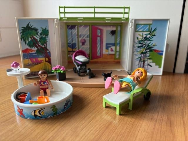 Playmobil Summer Fun - Speelbox Zonneterras - set 6159, Kinderen en Baby's, Speelgoed | Playmobil, Ophalen of Verzenden, Zo goed als nieuw