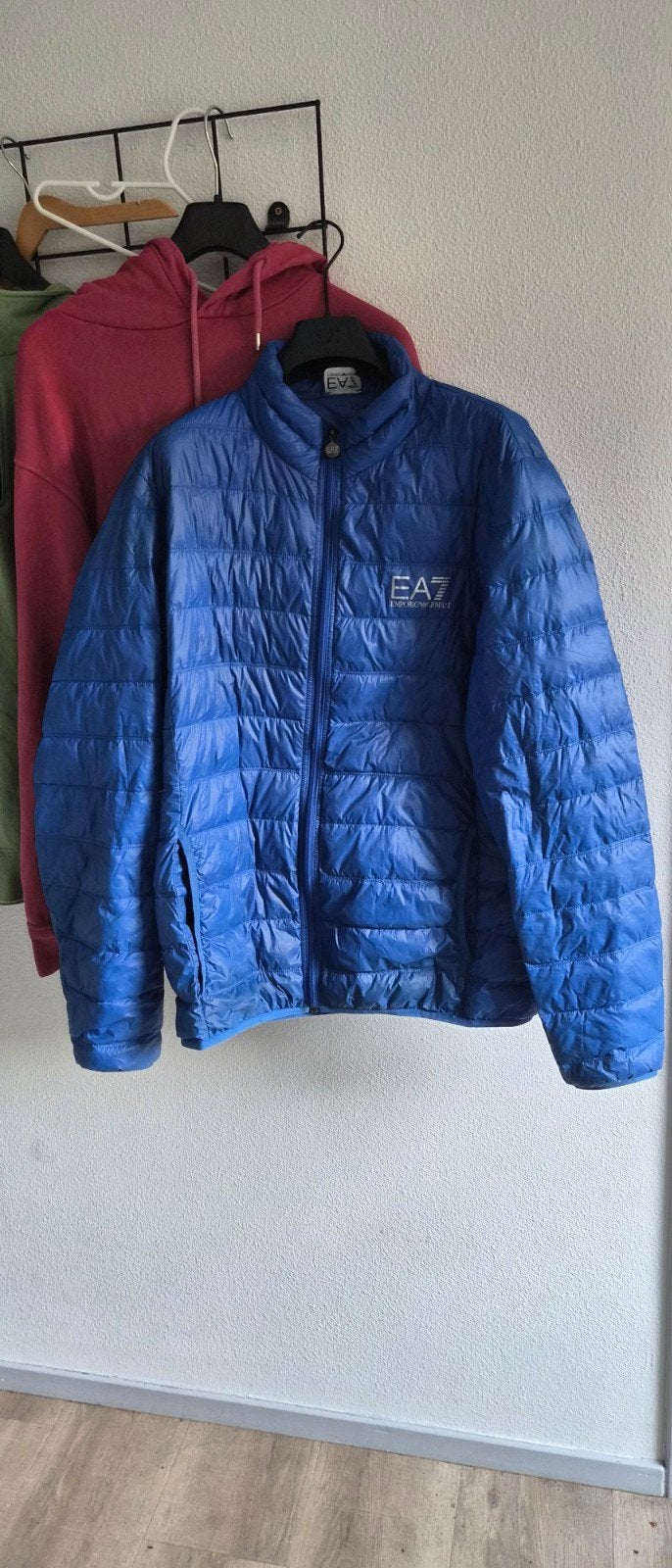 Emporio Armani EA7 zomerjas, Kleding | Heren, Jassen | Zomer, Zo goed als nieuw, Overige maten, Blauw, Ophalen of Verzenden