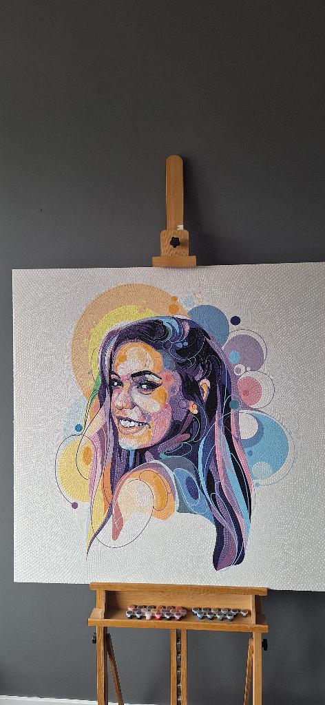 Jutta leerdam origineel handgemaakt 3 D schilderij pop-art, Ophalen of Verzenden
