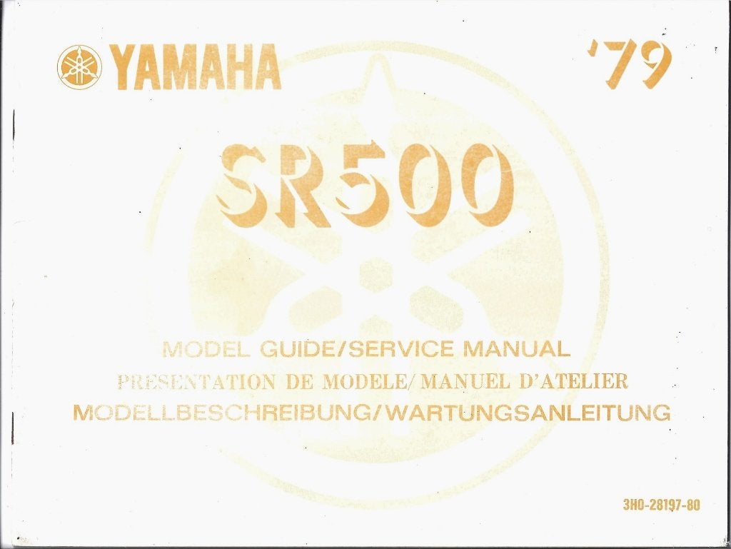 Yamaha SR500 model guide (2304z) motor, Verzenden, Yamaha