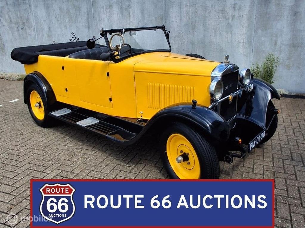 Donnet C17 Cabriolet | 1930 | Route 66 Auctions, Overige merken, Overige carrosserieën, Zwart, Bedrijf