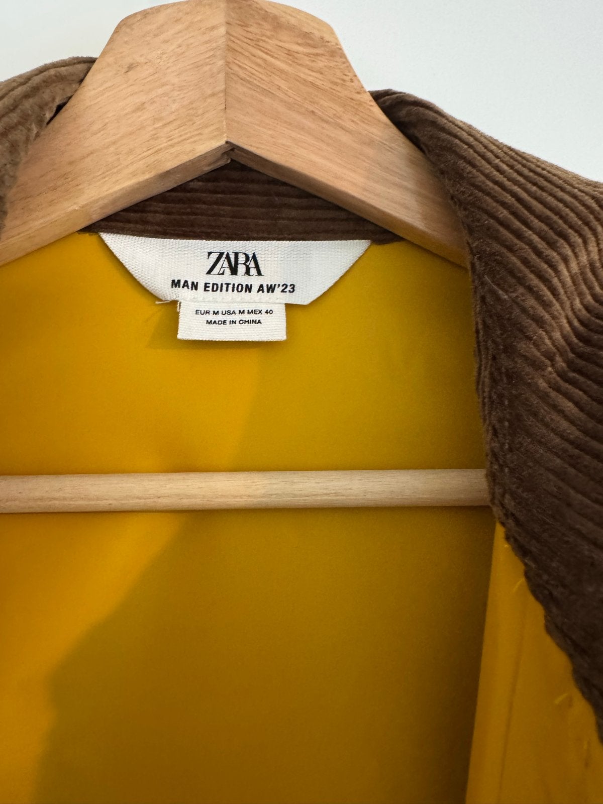 Zara Man Edition AW'23 Gele Jas Maat M, Ophalen of Verzenden, Nieuw, Maat 48/50 (M), Geel