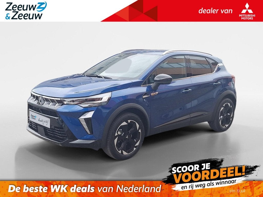 Mitsubishi ASX 1.8 HEV AT Intense+ | €3.000, - VOORRAADKOR, Auto's, Mitsubishi, Met garantie (alle), Blauw, Leder en Stof, Origineel Nederlands