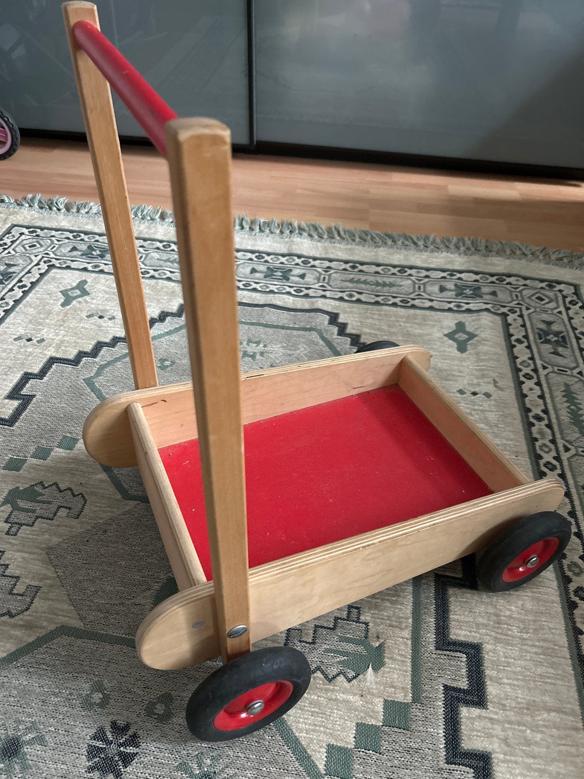 Houten Loopwagen voor kind van Goochem, Ophalen, Zo goed als nieuw, Rij- of Hobbelspeelgoed