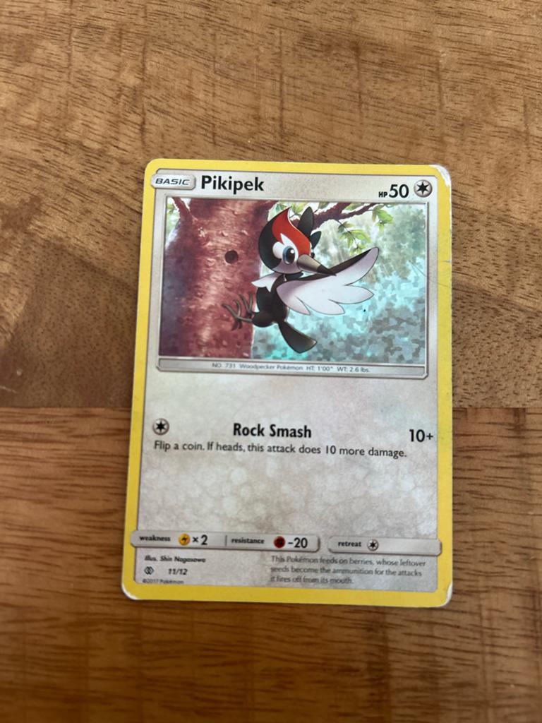 Pikipek Pokémon kaart - Basic - HP50, Ophalen of Verzenden, Gebruikt, Losse kaart
