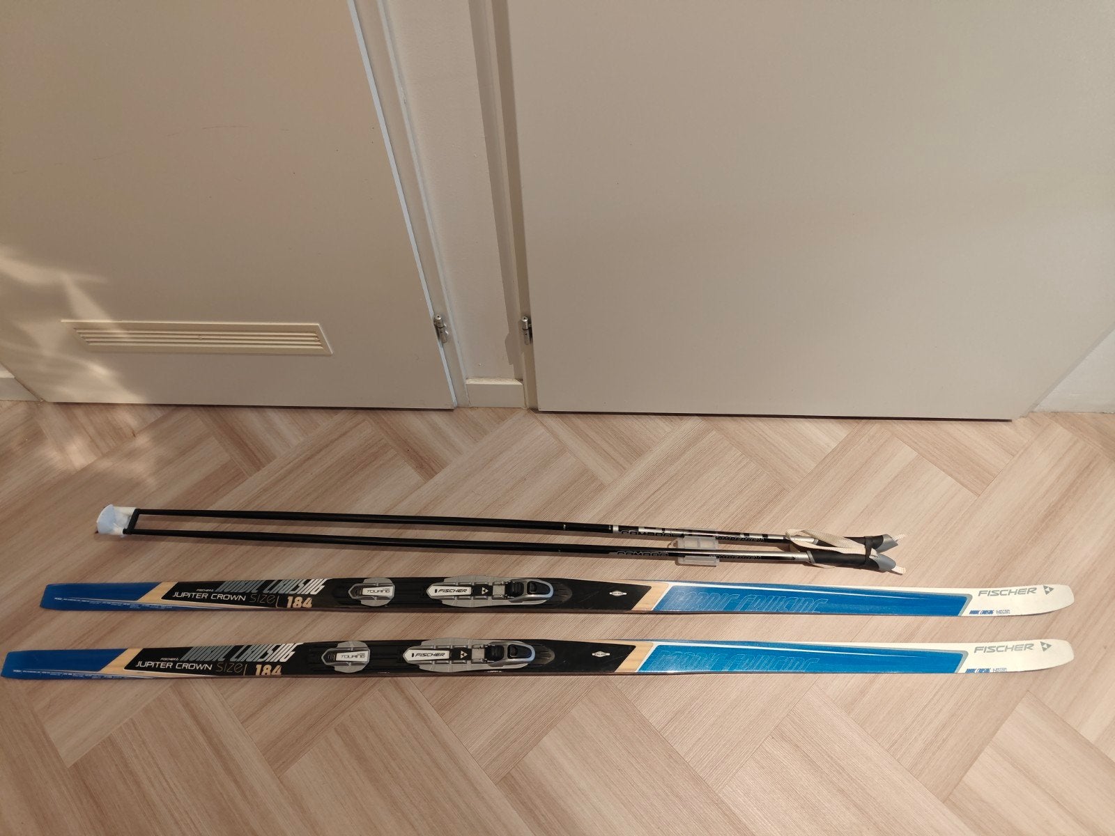 Fischer Jupiter Crown Langlaufski's met stokken 184 cm, Sport en Fitness, Skiën en Langlaufen, Ophalen, Ski's, Fischer, Gebruikt