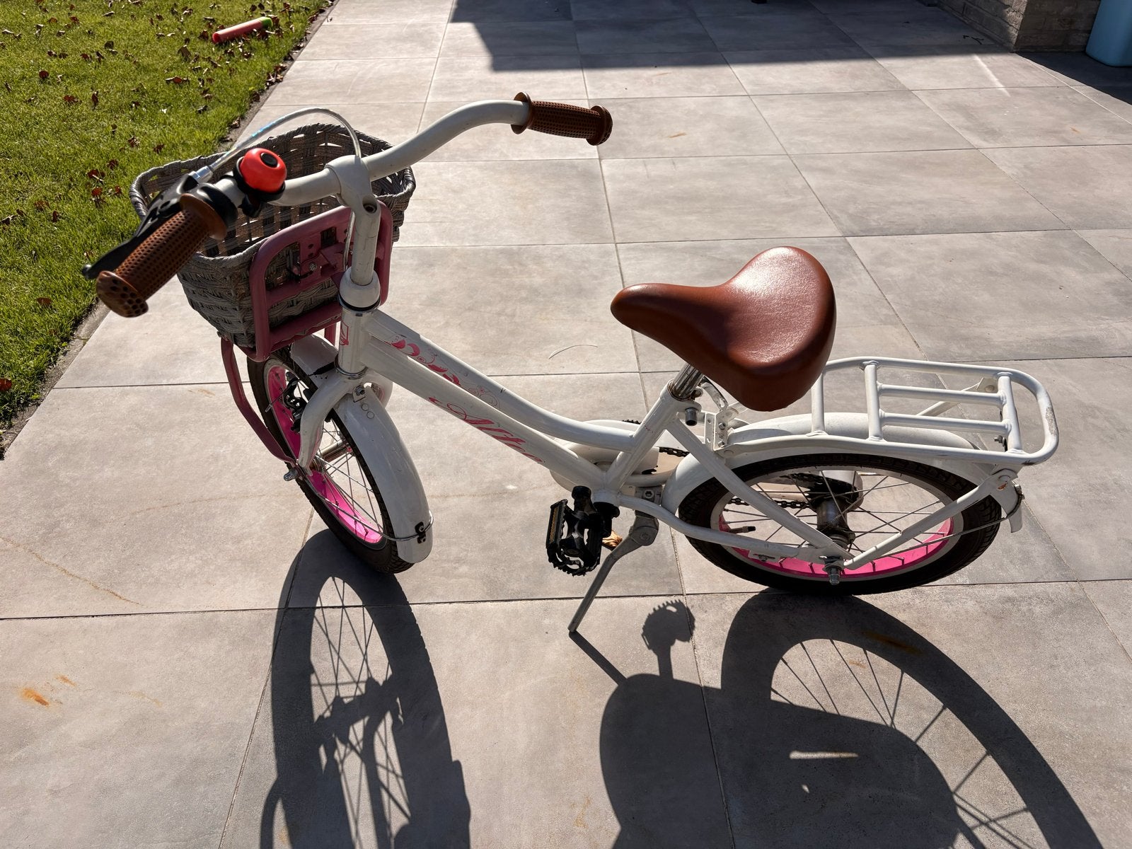 Altec kinderfiets 16 inch met mandje en bagagedrager, Ophalen, Gebruikt, Velgrem, 16 tot 20 inch