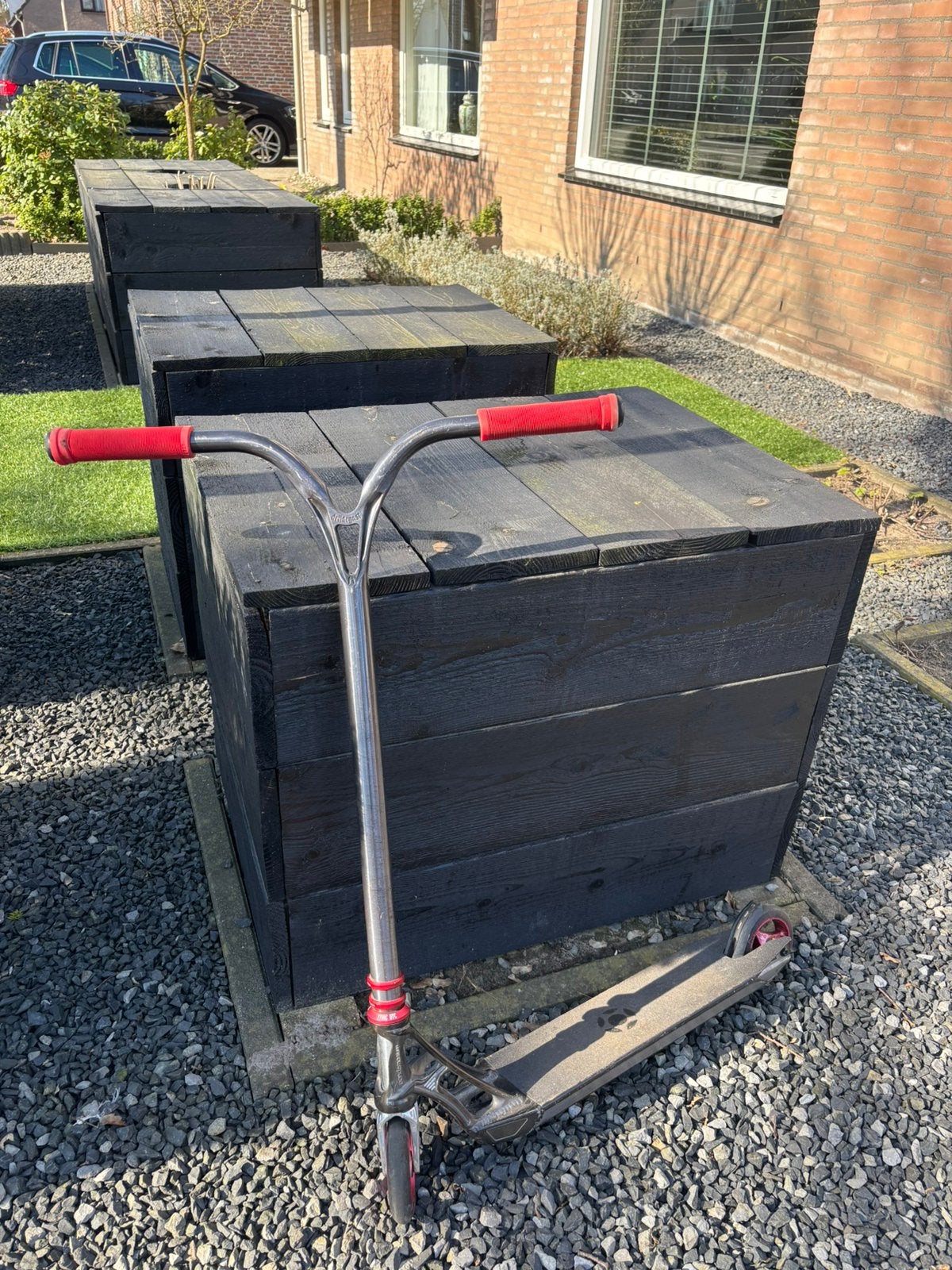 Custom stuntstep, Fietsen en Brommers, Steps, Ophalen, Gebruikt, Gewone step