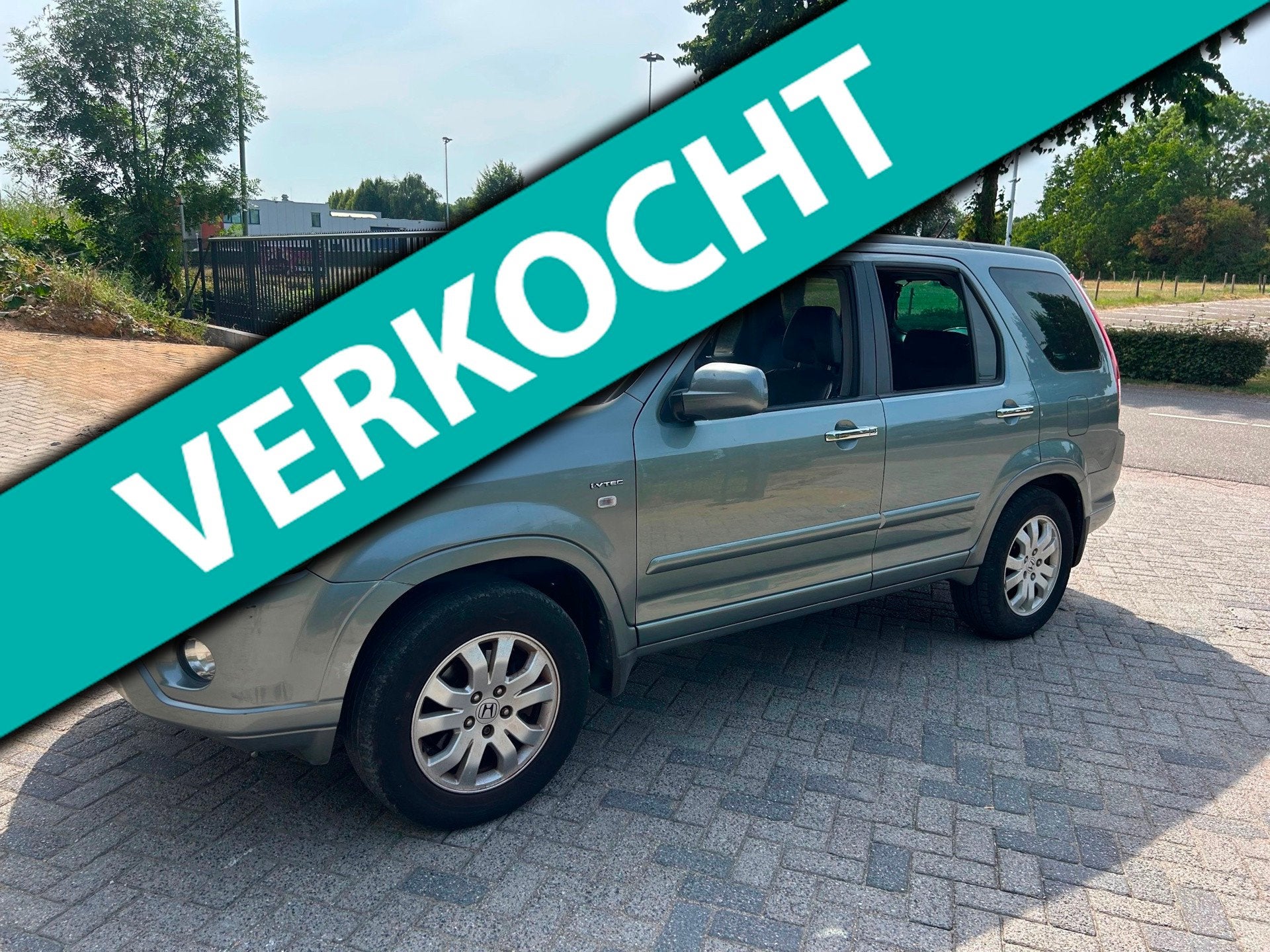 Honda CR-V 2.0i LS Arico Leer NW APK, Auto's, 1473 kg, 1998 cc, Gebruikt, Zwart