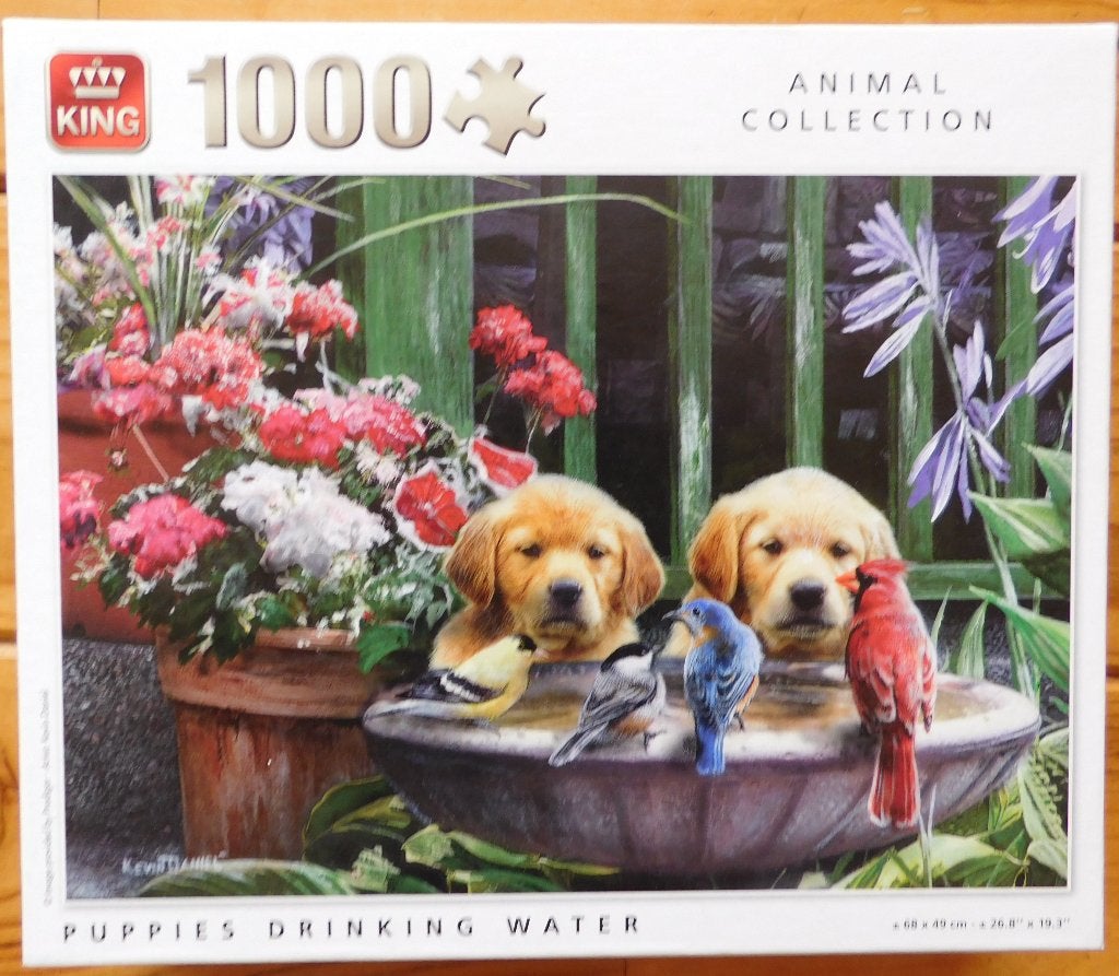 Puzzel 1000 st. Puppies Animal Collection King, Ophalen of Verzenden, 500 t/m 1500 stukjes, Gebruikt, Legpuzzel