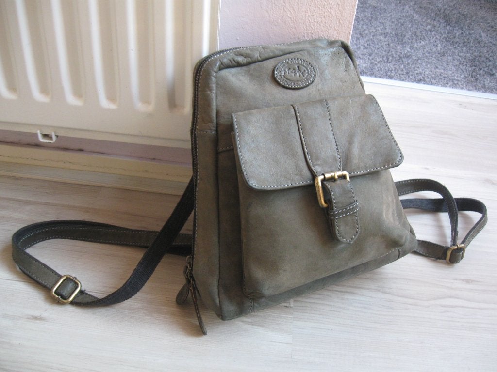 MICMACBAGS leren rugtasje in goede staat, Ophalen of Verzenden, Zo goed als nieuw, Overige kleuren, Overige typen