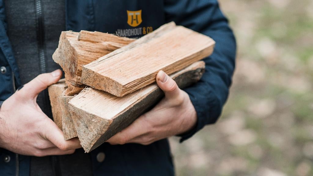 Droog haardhout voor vuurschaal, bbq, plancha en pizzaoven, Minder dan 3 m³, Ophalen of Verzenden, Beukenhout, Blokken