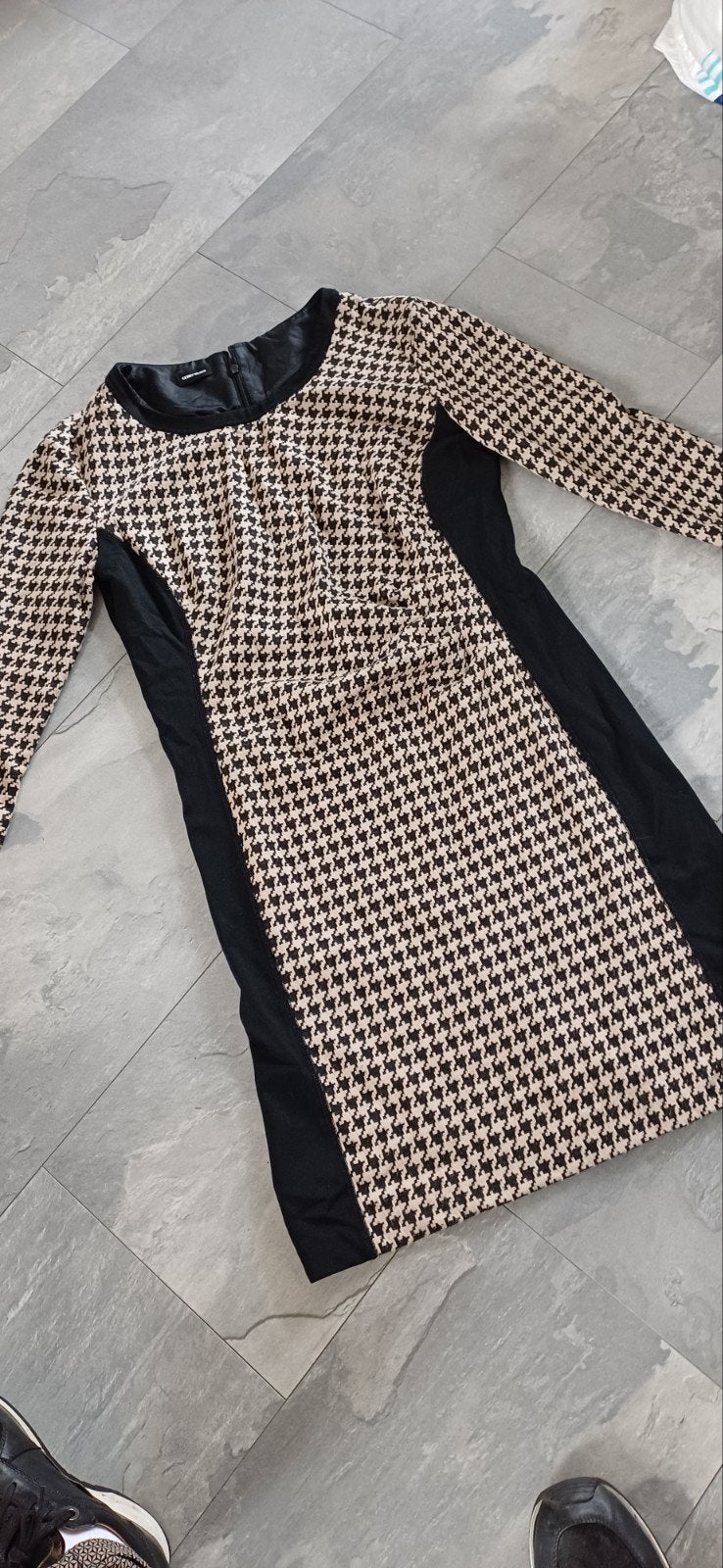 Tka gevoerd jurkje van gerry weber maat m van oksel naar 48, Kleding | Dames, Jurken, Maat 38/40 (M), Zwart, Ophalen of Verzenden