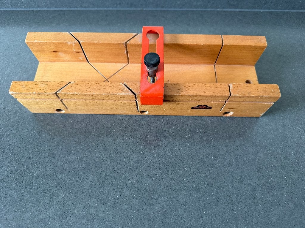 Houten Nooitgedagt verstekbak met geleider, Ophalen of Verzenden, Gebruikt, Overige typen, Nooitgedacht