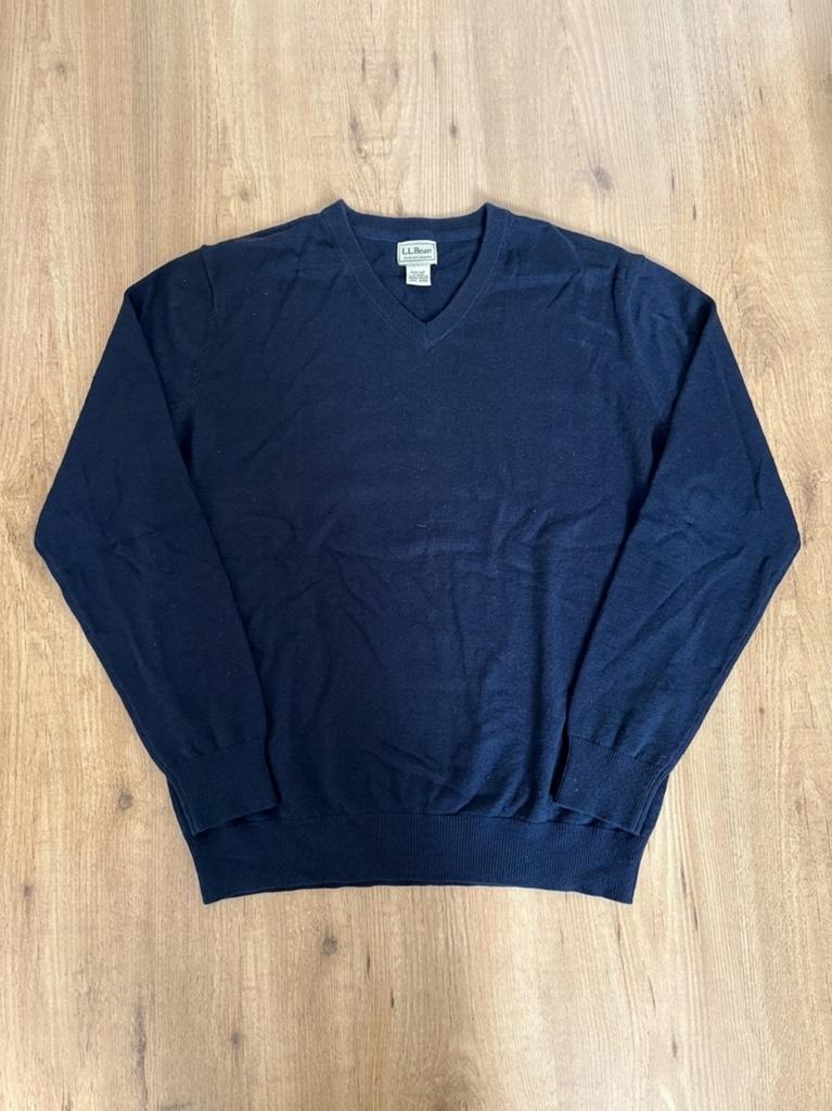 L.L. Bean Donkerblauwe Sweater, Verzenden, Zo goed als nieuw, Maat 52/54 (L), Blauw