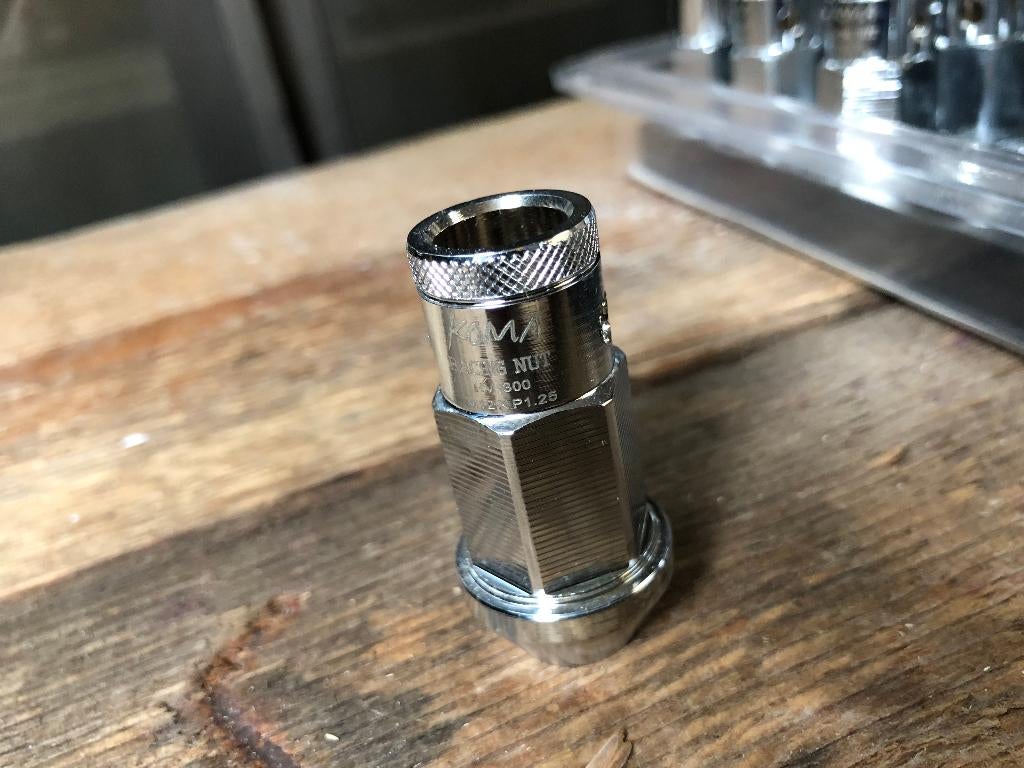 Koma Chrome Wielmoeren M12x1.25 M12x1.5 wielbout slotmoer, Ophalen of Verzenden