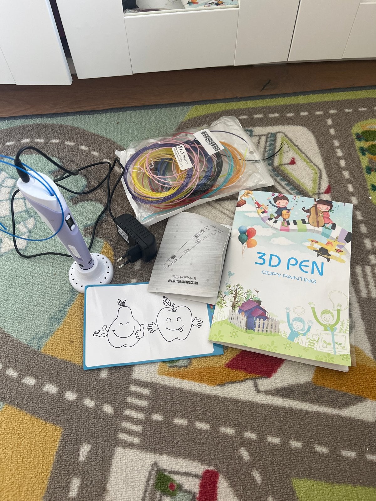 3D Pen Set met PLA Filament en Tekenboek, Meerkleurig, Ophalen of Verzenden, Zo goed als nieuw, Kunststof