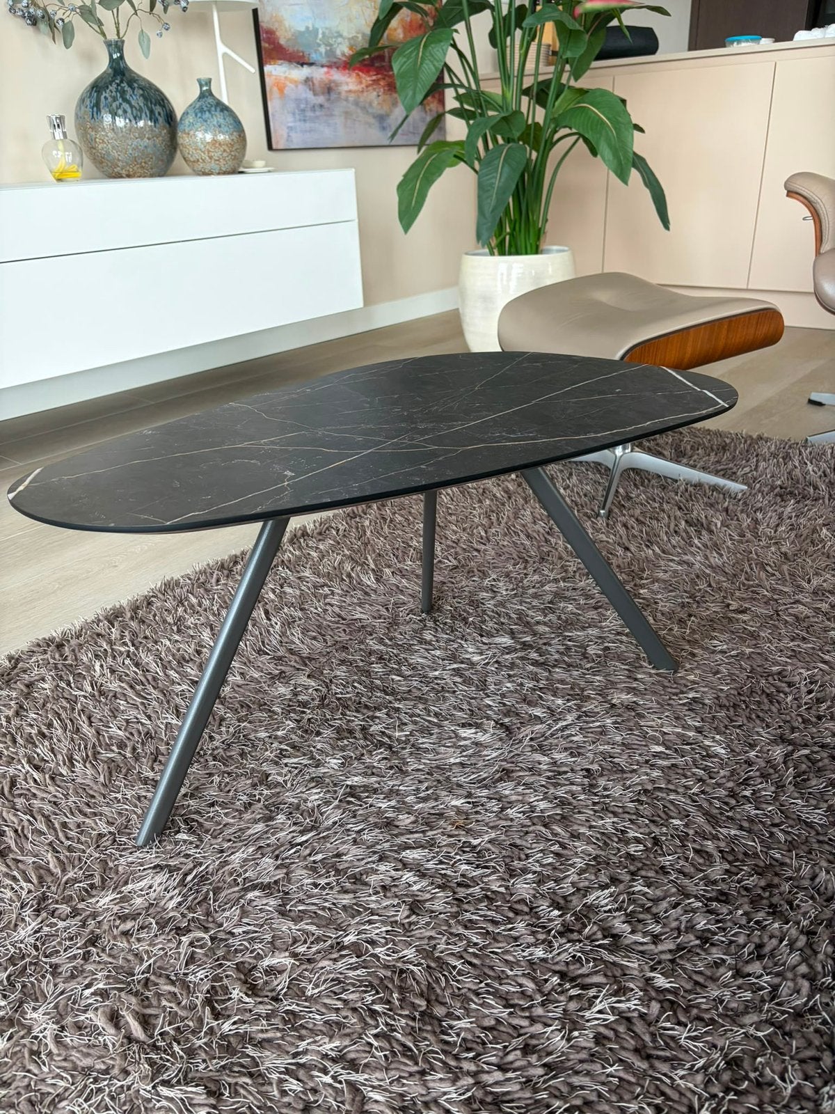 Nieuwe Salontafel/ bijzettafel kleur onyx, Huis en Inrichting, Tafels | Salontafels, Ophalen, 50 tot 100 cm, Nieuw, Ovaal