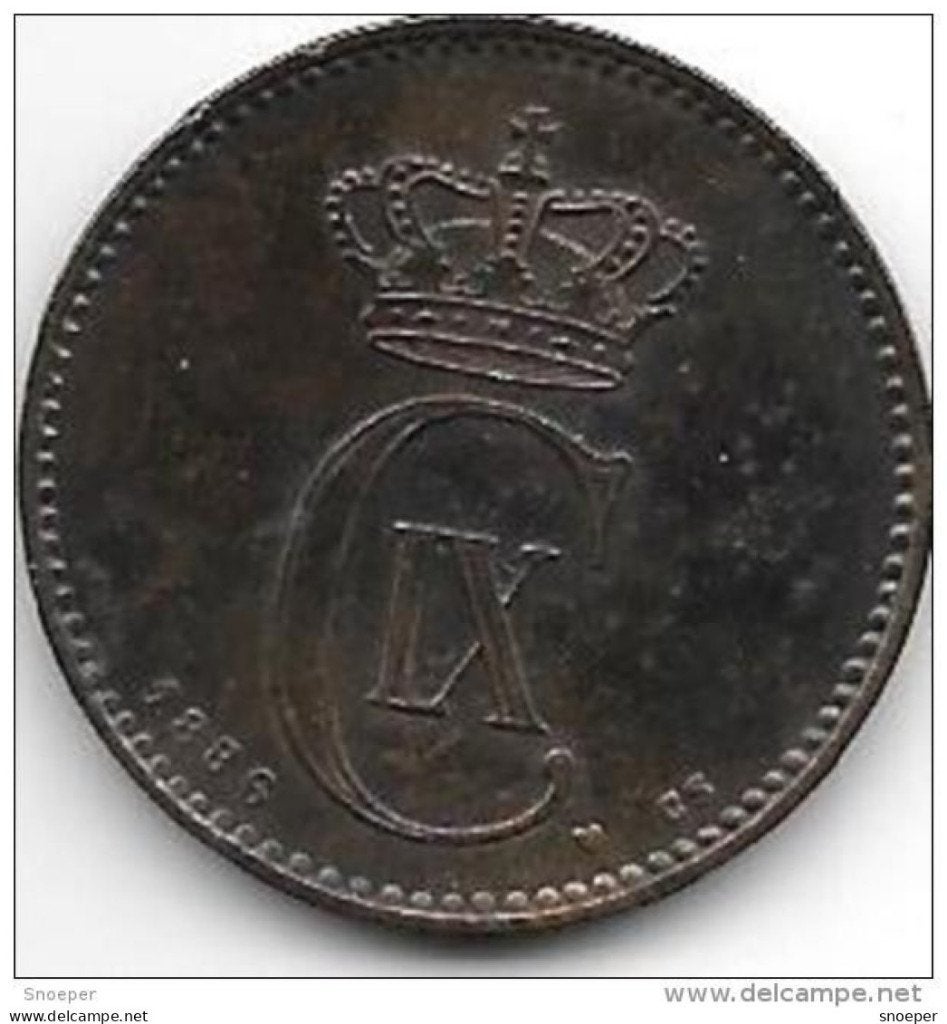 Denmark 2 ore 1886 km 793.1 vf+ catalog val 22,50$, Verzenden, Overige landen, Losse munt