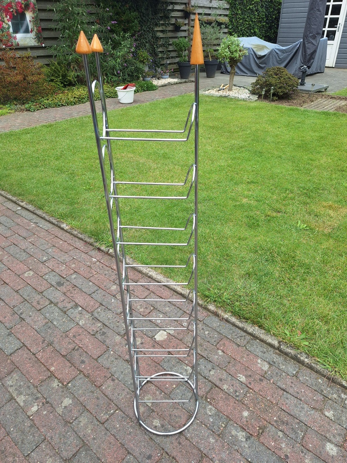 Mooie wijnrek, Ophalen, 5 tot 15 flessen, Zo goed als nieuw, 75 – 100