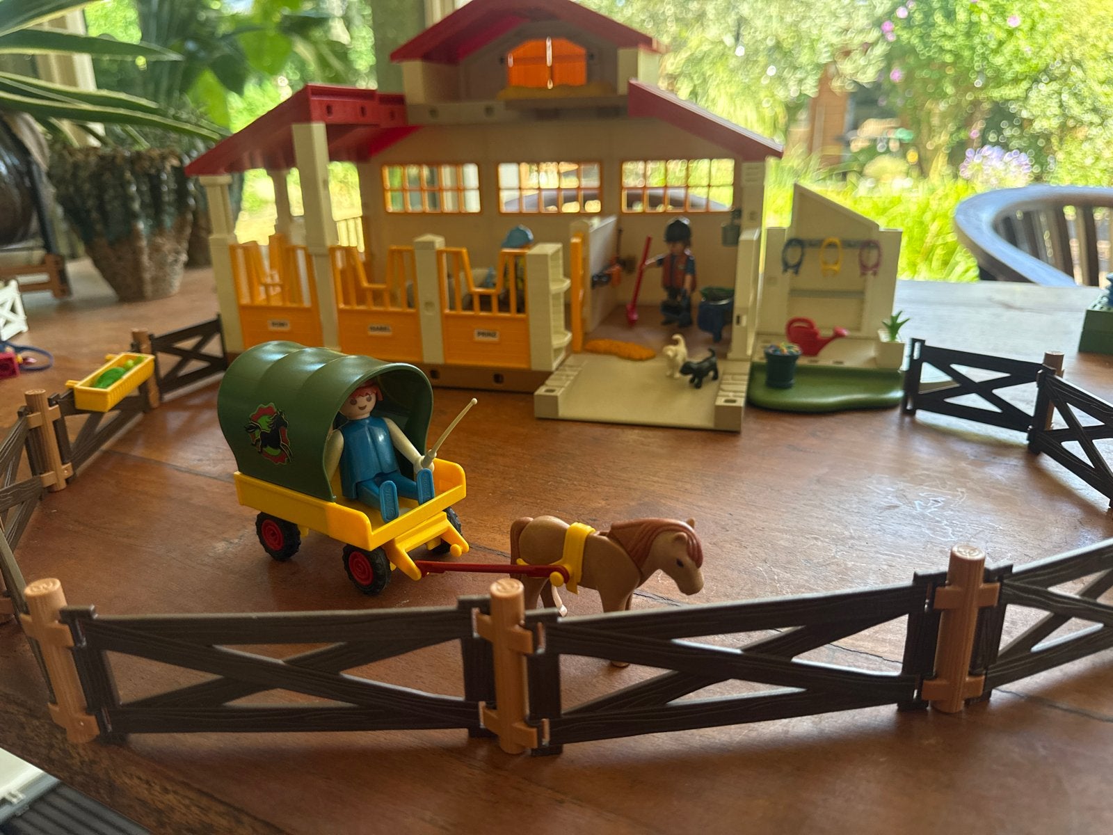 Playmobil Paardenmanege met accessoires en figuren, Ophalen, Gebruikt, Gebouw, Complete set