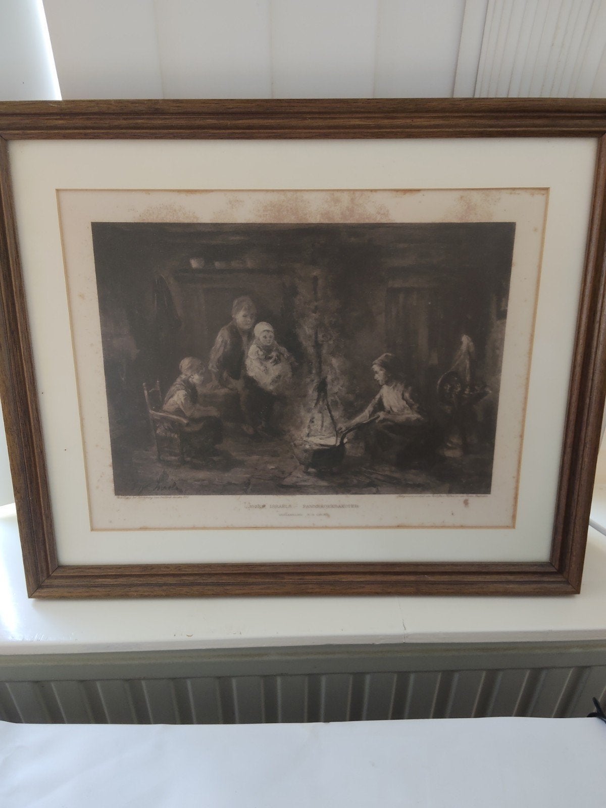 Jozef Israëls - Pannekoekbakster (reproductie 50x41 cm), Antiek en Kunst, Kunst | Schilderijen | Klassiek, Ophalen