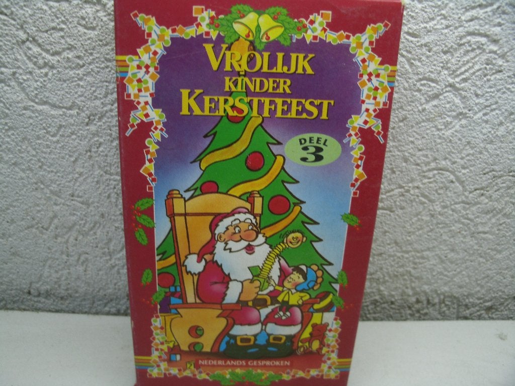vhs 28a vrolijk kinder kerstfeest, Cd's en Dvd's, VHS | Kinderen en Jeugd, Alle leeftijden, Ophalen of Verzenden, Gebruikt