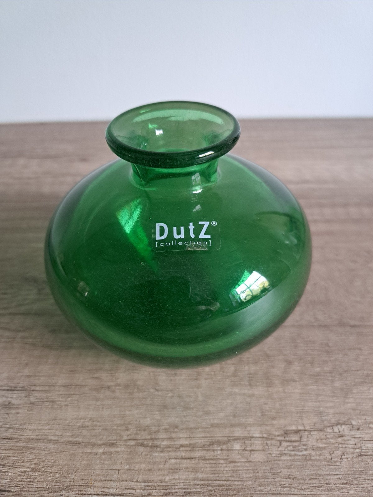 DutZ vaasje, Ophalen of Verzenden, Zo goed als nieuw, Groen, Glas