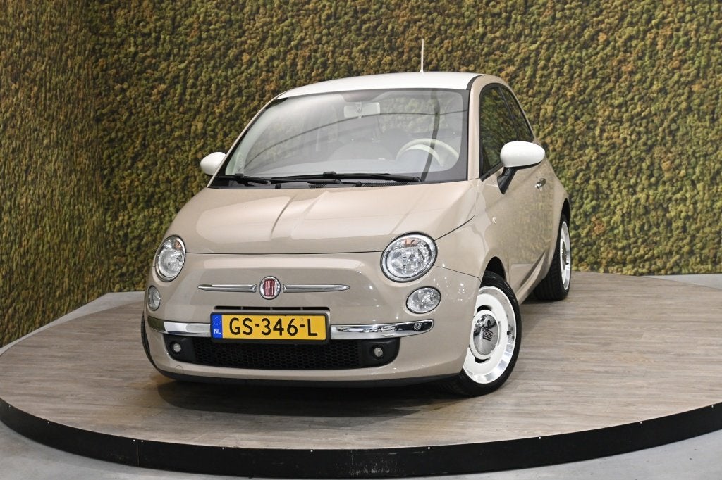 Fiat 500 0.9 Vintage '57 | Uniek | Climate cntrl | PDC, Auto's, Voorwielaandrijving, Gebruikt, Bruin, 905 kg