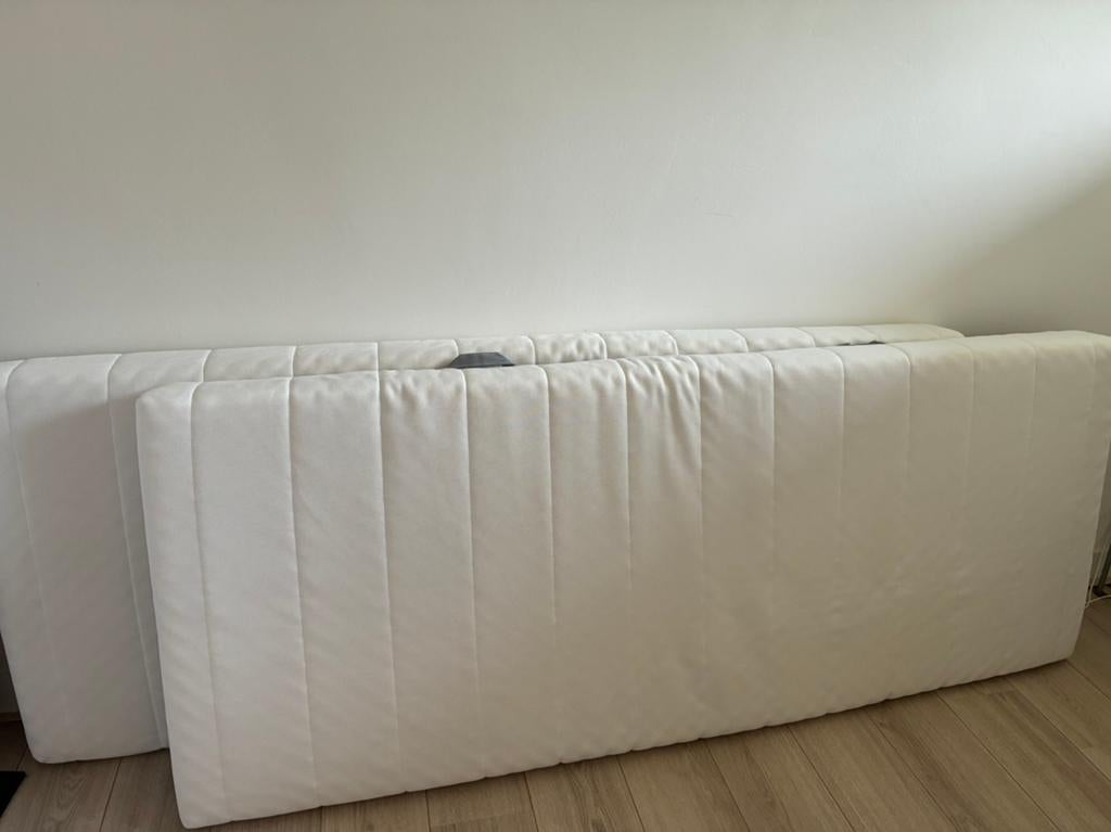 2x IKEA ÅFJÄLL foammatras 80x200cm stevig/wit, Huis en Inrichting, Ophalen, Tweepersoons, Zo goed als nieuw, 80 cm