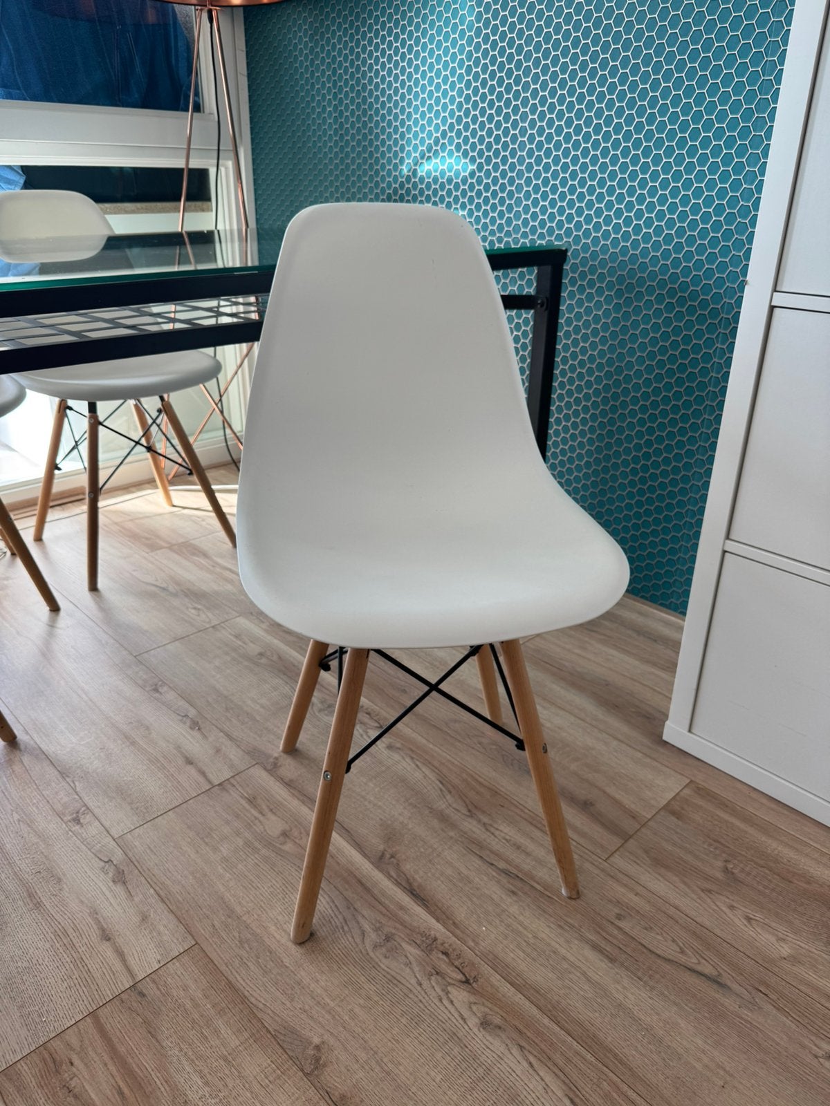 6 stoelen, Ophalen, Zo goed als nieuw, Wit, Vijf, Zes of meer stoelen