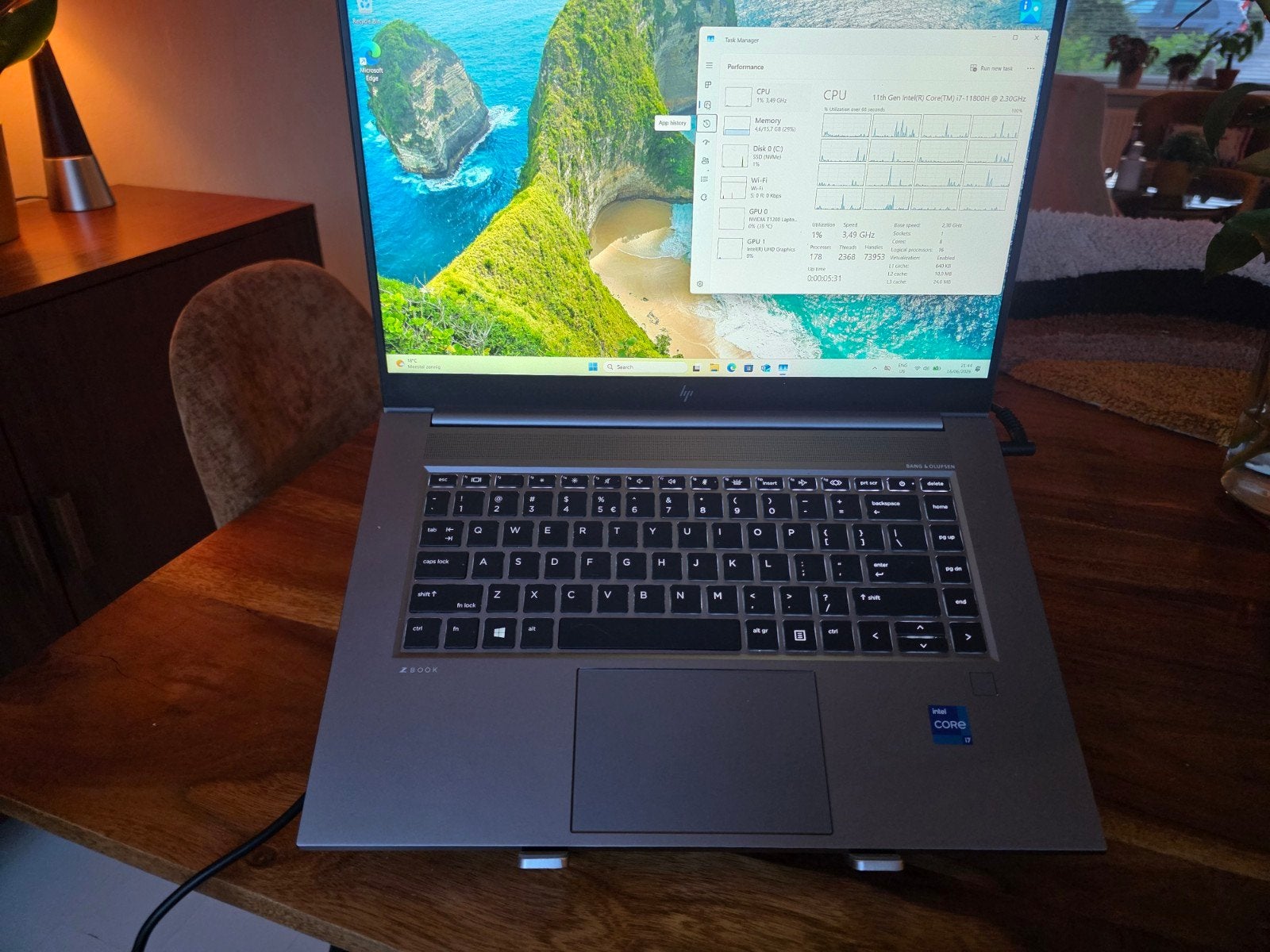 HP ZBook Studio G8 15.6" i7-11800H 16GB RAM 512GB SSD, Computers en Software, Ophalen of Verzenden