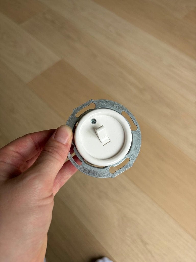 Wit bakeliet kiep schakelaar, Ophalen of Verzenden, Nieuw, Overige merken, Schakelaar