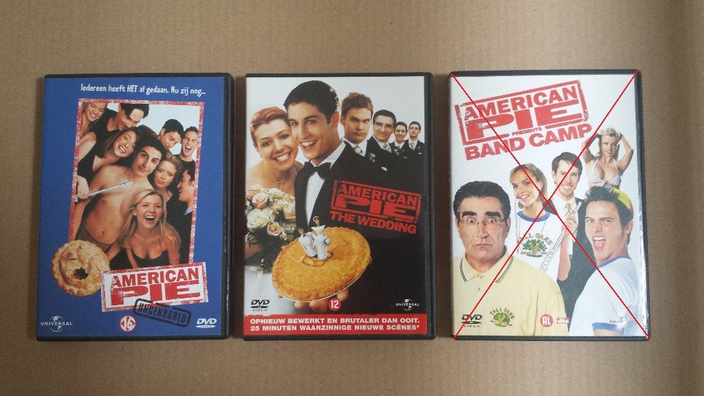 DVD'S - American Pie en American Pie The Wedding, Vanaf 12 jaar, Ophalen of Verzenden, Zo goed als nieuw, Romantische komedie