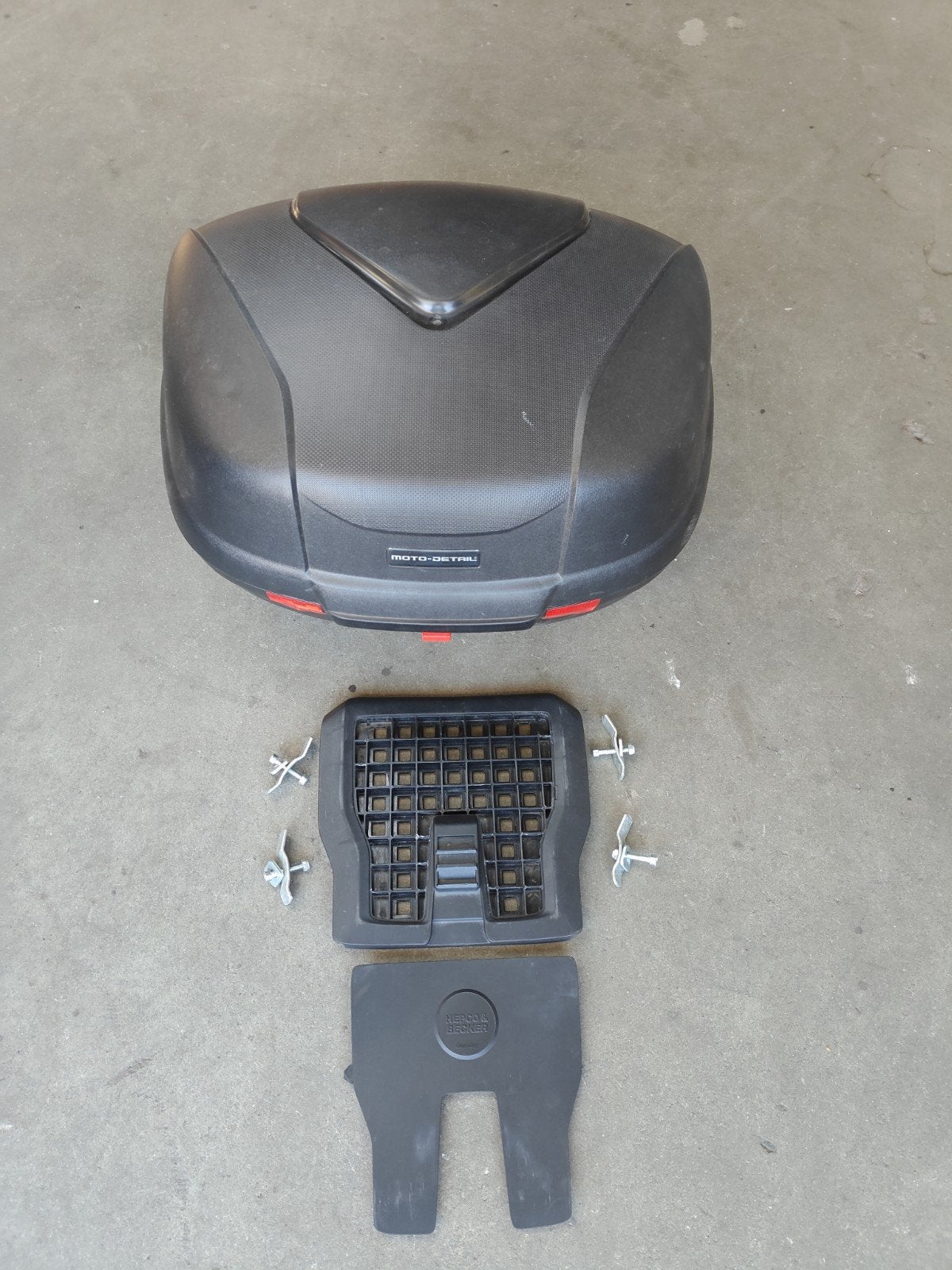 Motorkoffer / Topkoffer - Lichte schade, technisch goed, Ophalen of Verzenden, Gebruikt