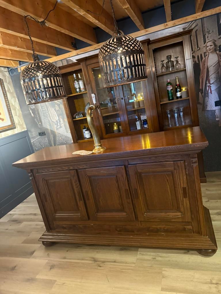 Antieke eiken bar set toog man cave cafe kroeg overkapping, Huis en Inrichting, Ophalen of Verzenden, Zo goed als nieuw