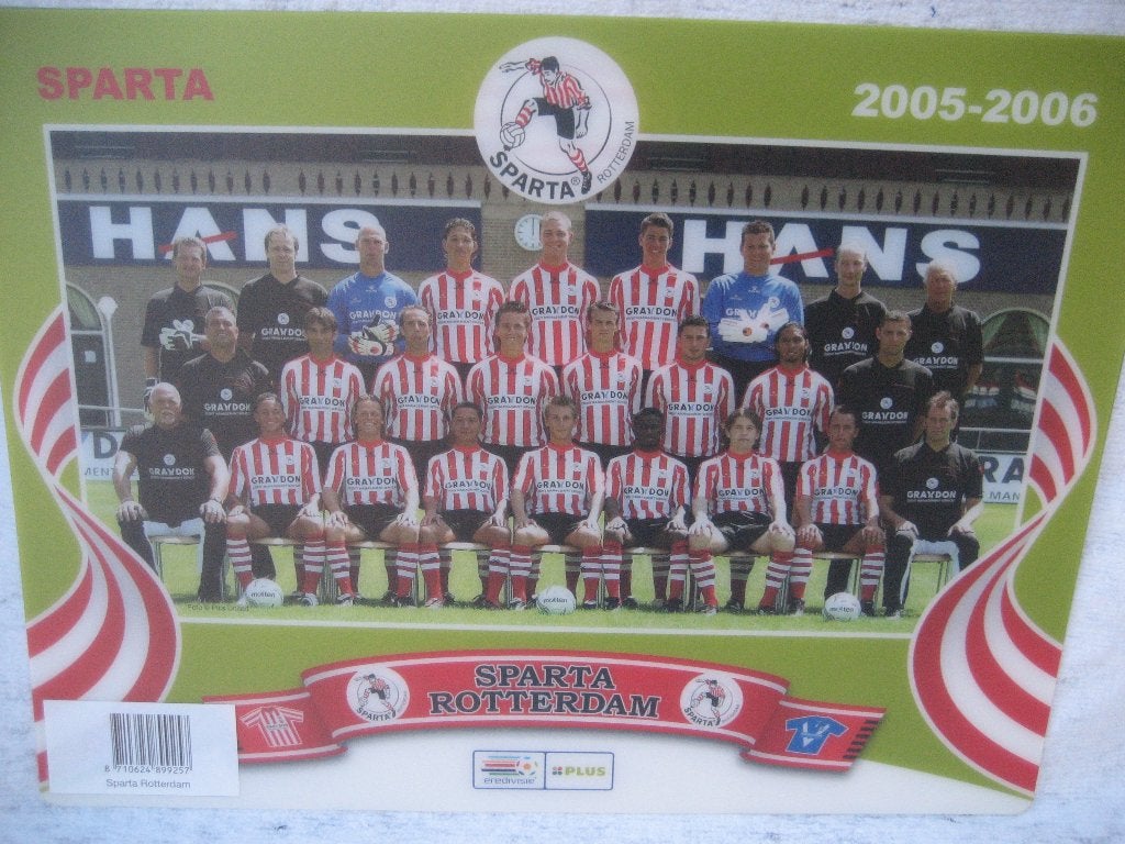 Placemat seizoen 2005-2006 Sparta, AZ, FC Utrecht, NAC, Ophalen of Verzenden, Zo goed als nieuw, Sparta