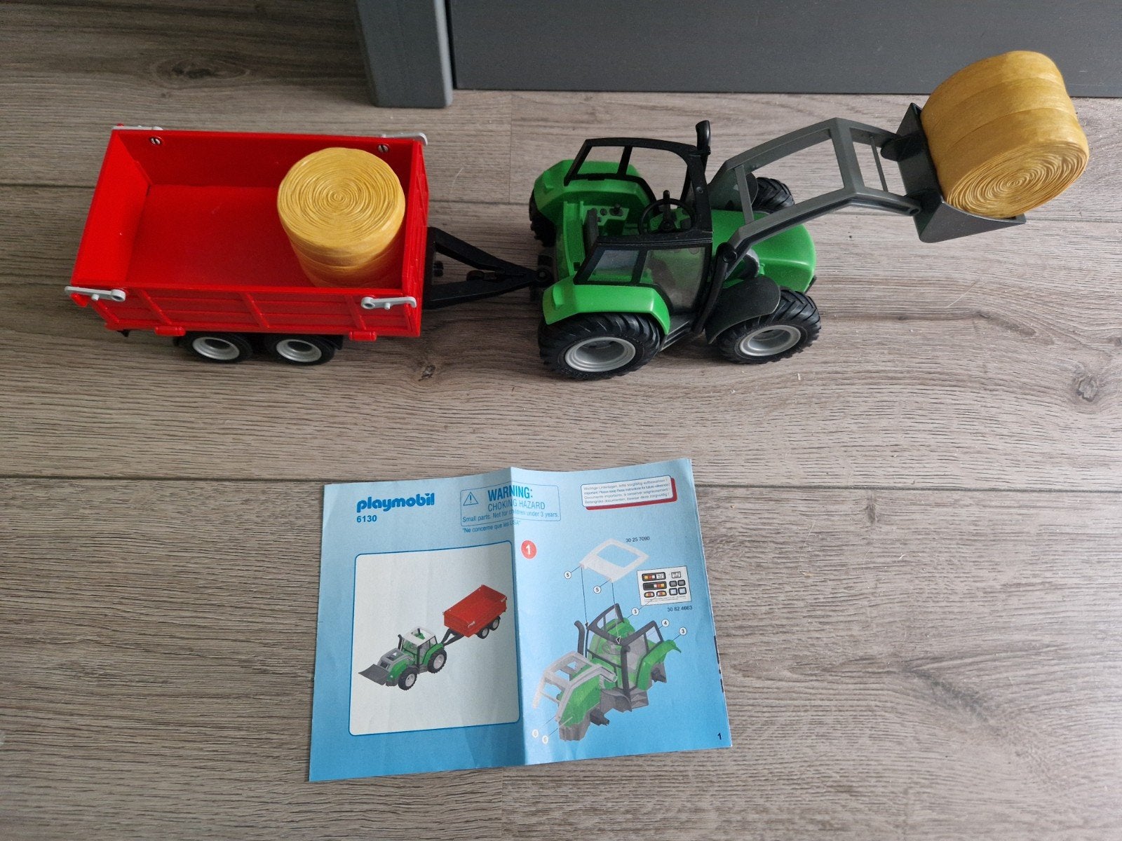 Playmobil Tractor met aanhanger en balen (6130), Kinderen en Baby's, Speelgoed | Playmobil, Ophalen of Verzenden, Zo goed als nieuw