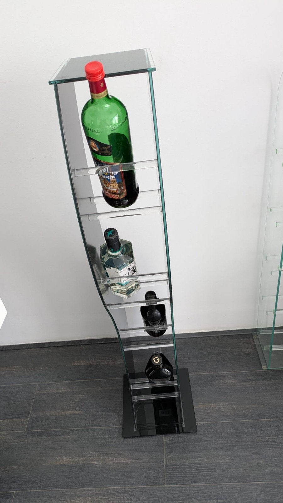 Wijnrek, Huis en Inrichting, Woonaccessoires | Wijnrekken, Ophalen, 5 tot 15 flessen, 75 cm of meer, Glas