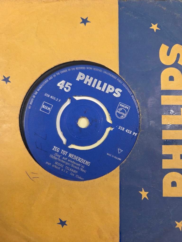 Mieke Telkamp Zeg tot Wiederziens 7 inch singel, Ophalen of Verzenden