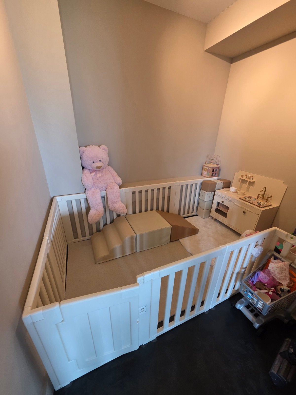 Baby grondbox speelbox kruipbox beige, Ophalen, Overige materialen, Gebruikt, Overige typen