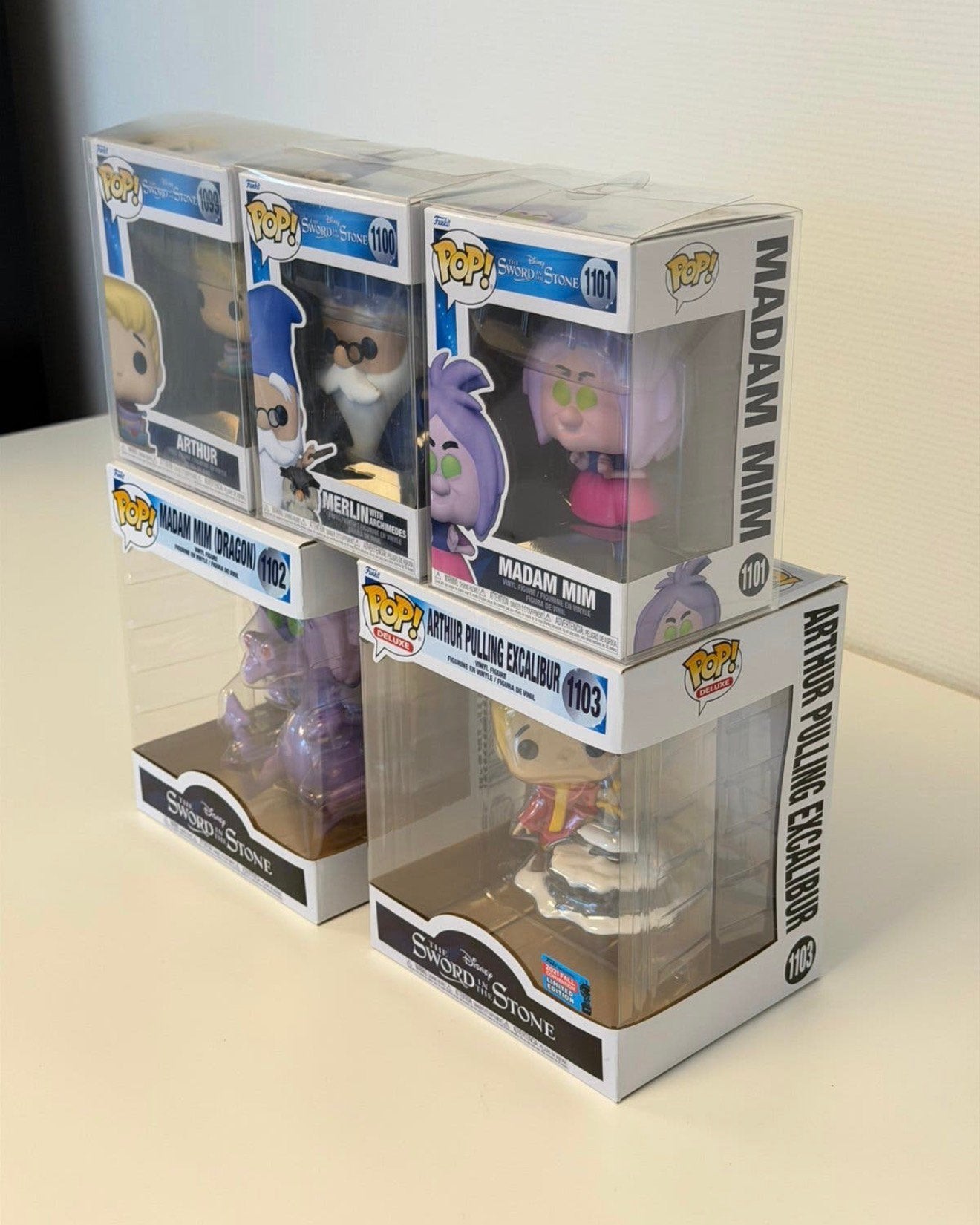 Funko Pop Disney Sword in the Stone Set 5 stuks Nieuw 5x, P, P, P, Nieuw